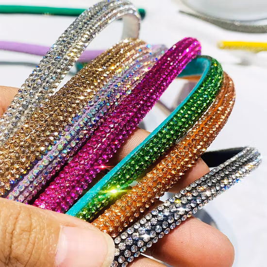 Bandes de strass en cristal, nouveau Design, corde pour sandales, accessoires de chaussures, bricolage