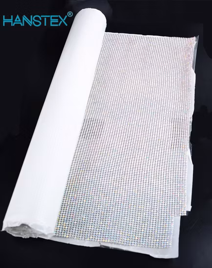 Hans Factory Hot Sales Adhésif Résine Cristal Strass Maille